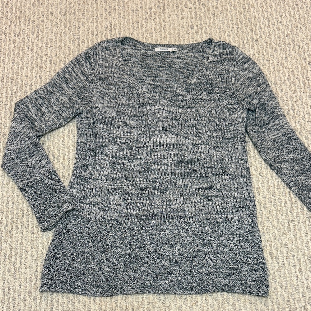 Ricki's Charcoal V-Neck Sweater